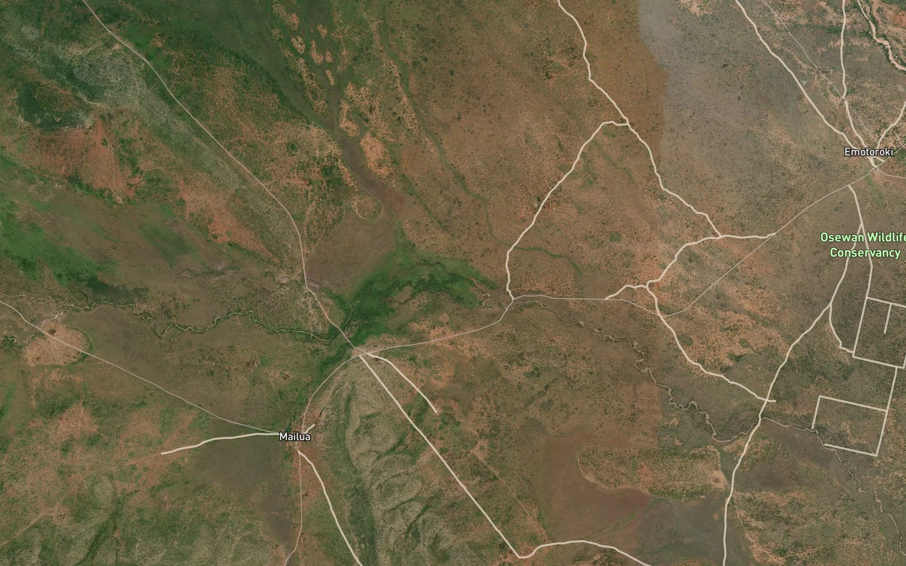 Satellite map of the Ngatataik