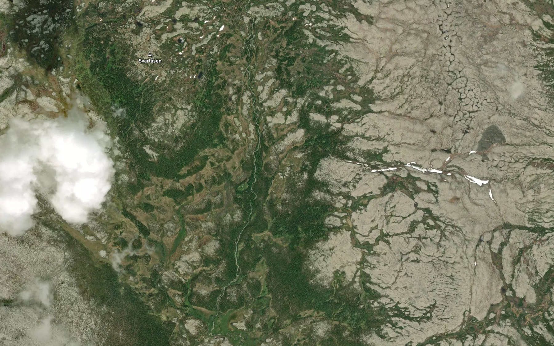 Satellite map of the Stenkasbekken