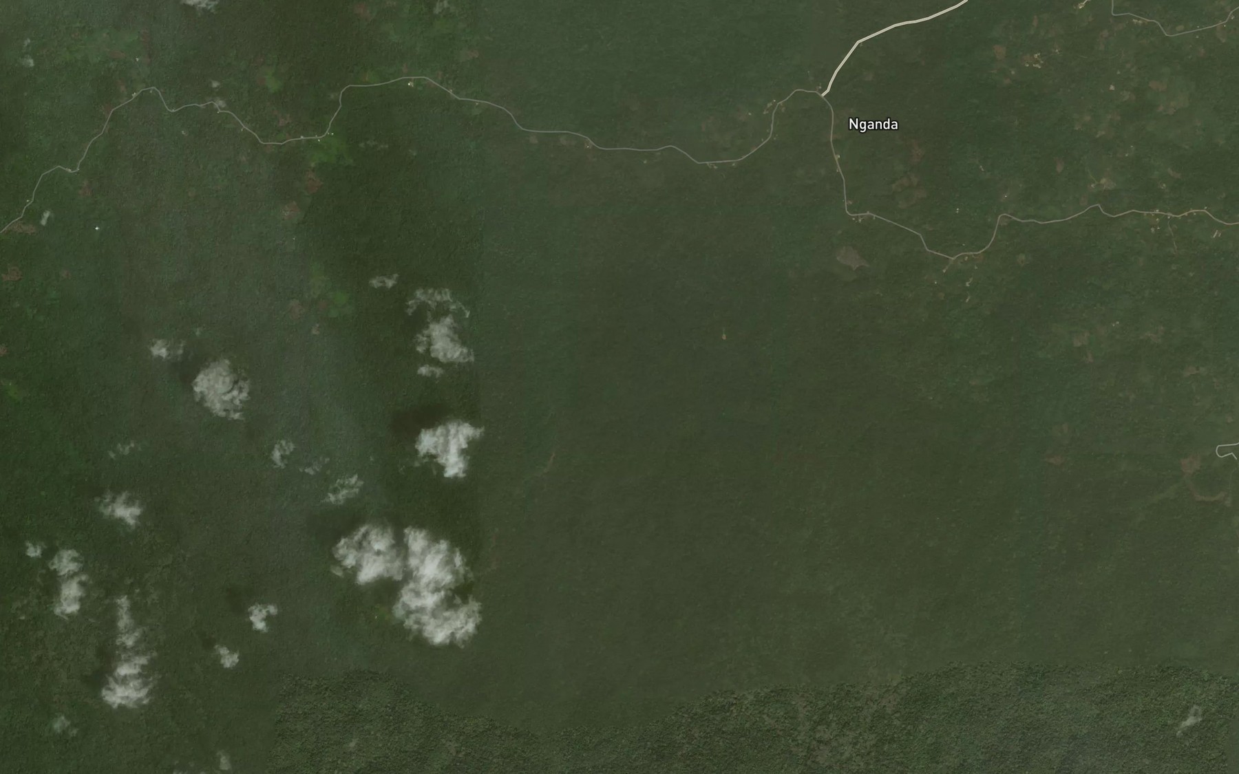 Satellite map of the Ombege