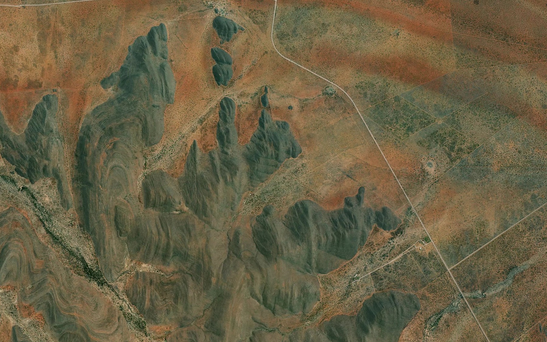 Satellite map of the Lobong se Kloof