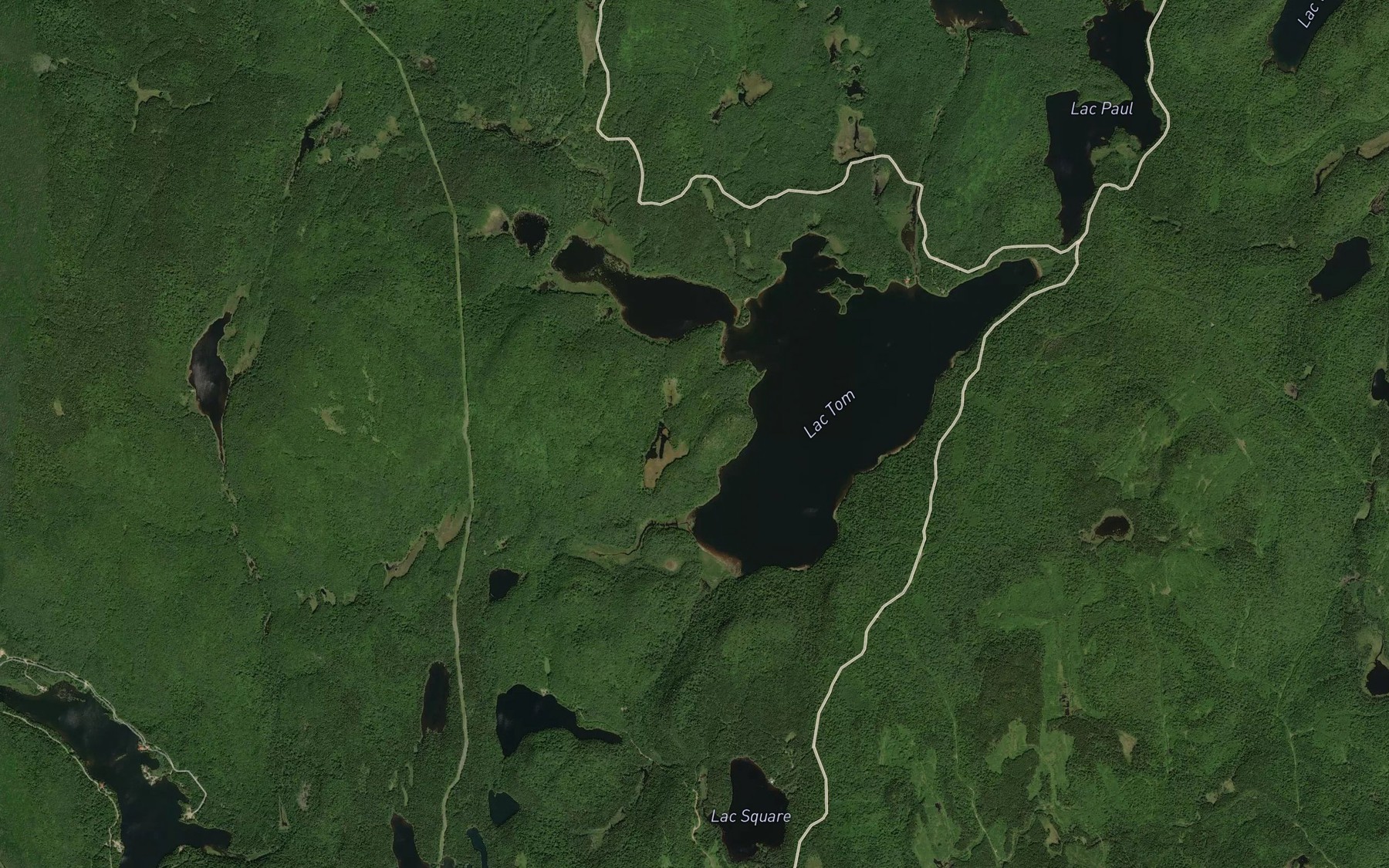 Satellite map of the Baie du Nord