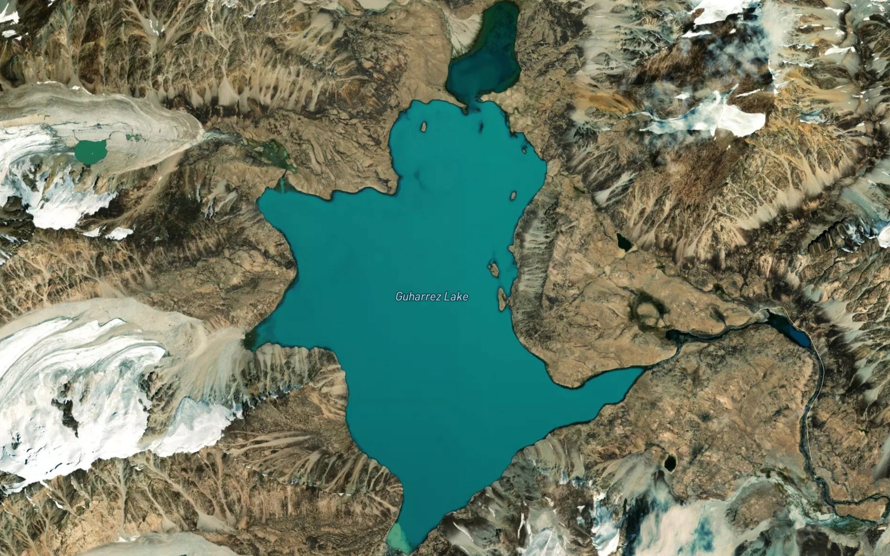Satellite map of the Zaroshkul
