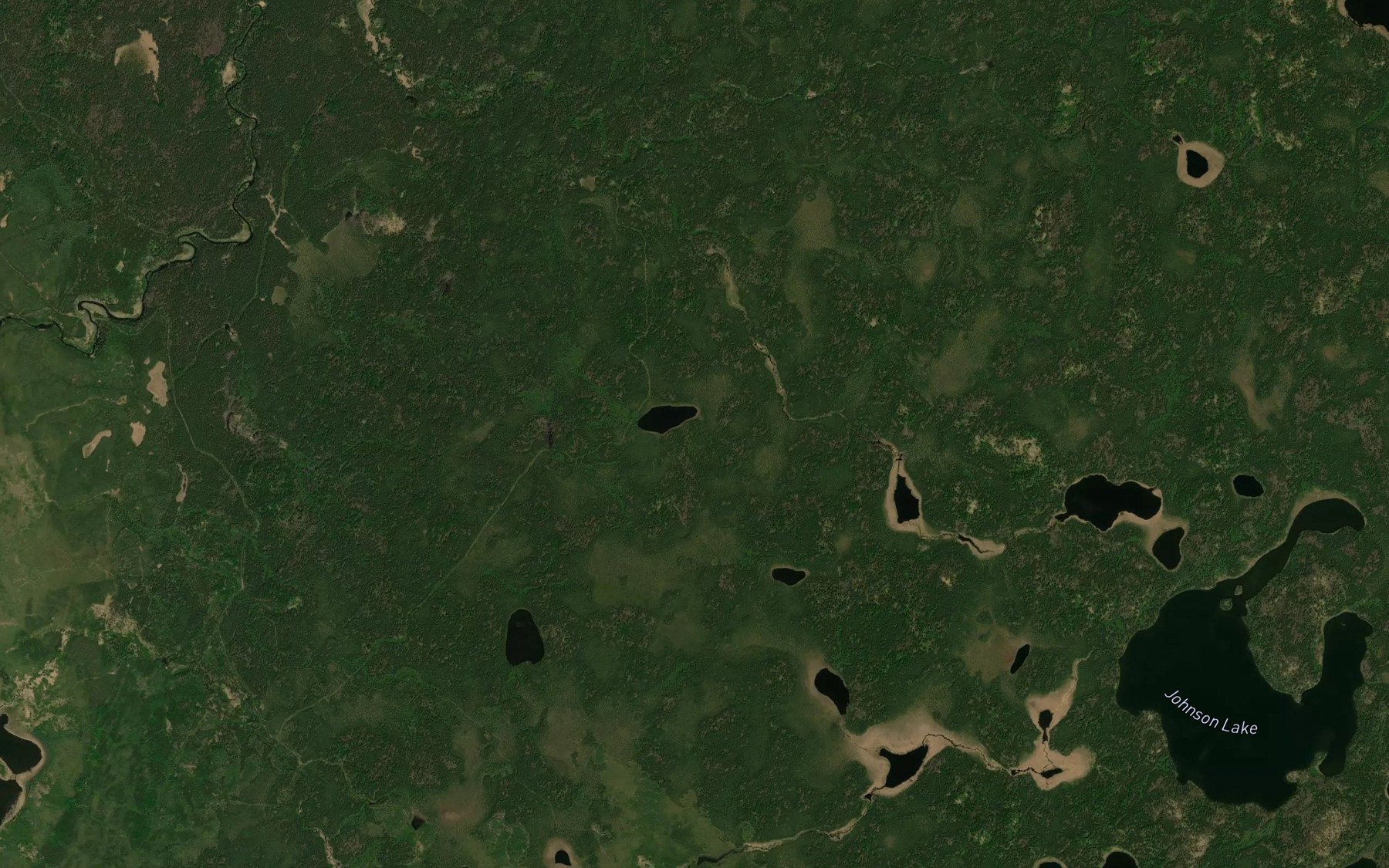 Satellite map of the Cat Lake