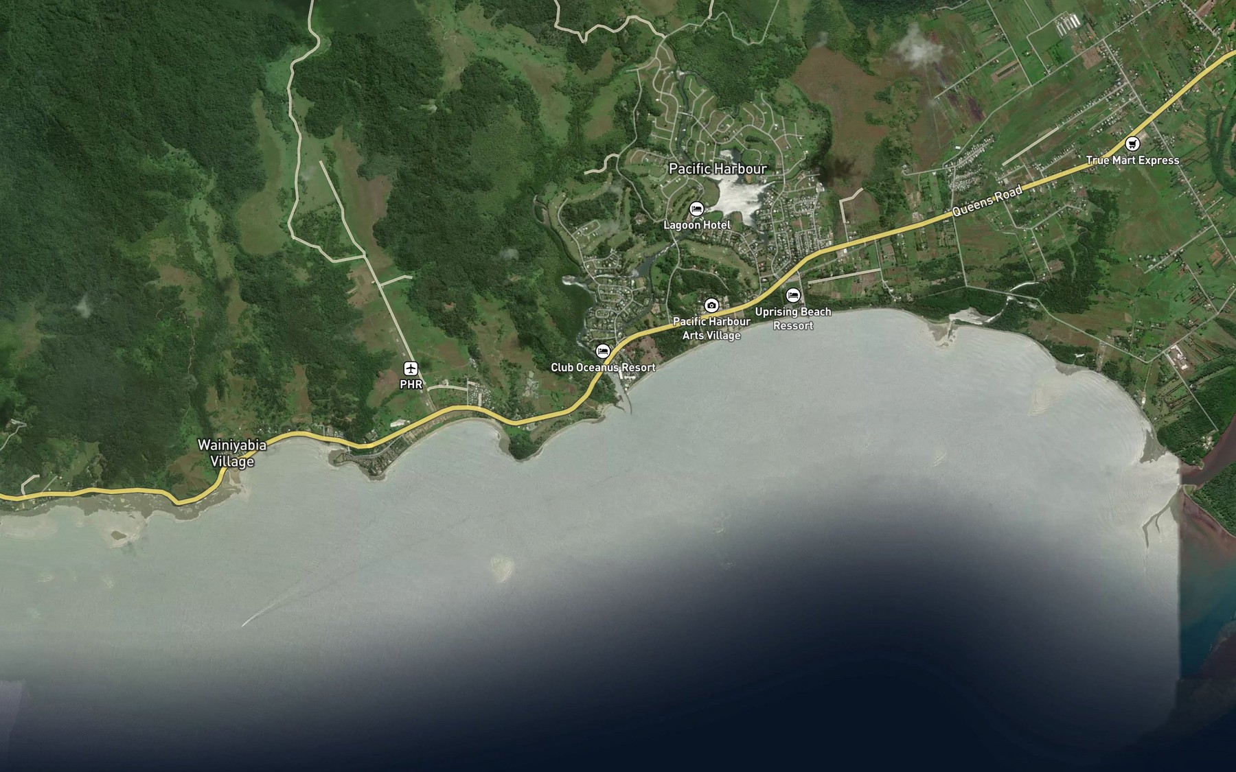 Satellite map of the Qaraniqio River