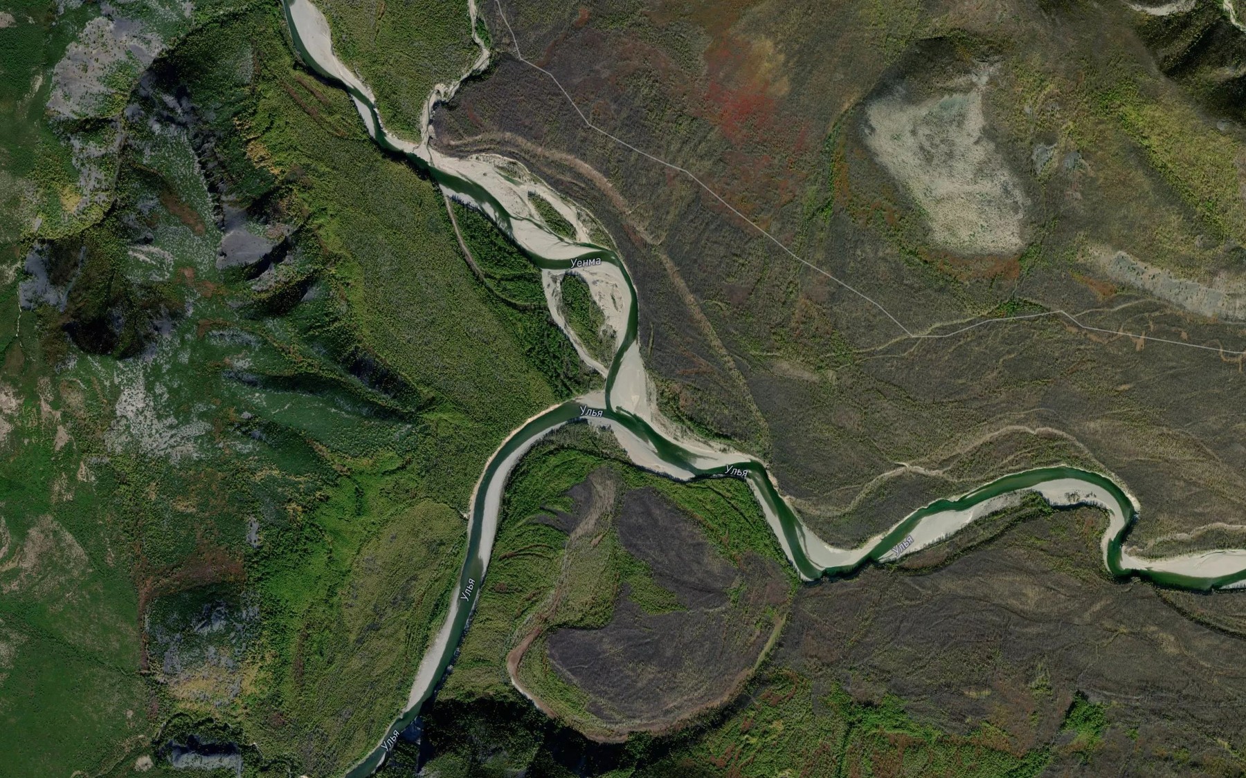 Satellite map of the Uyenma