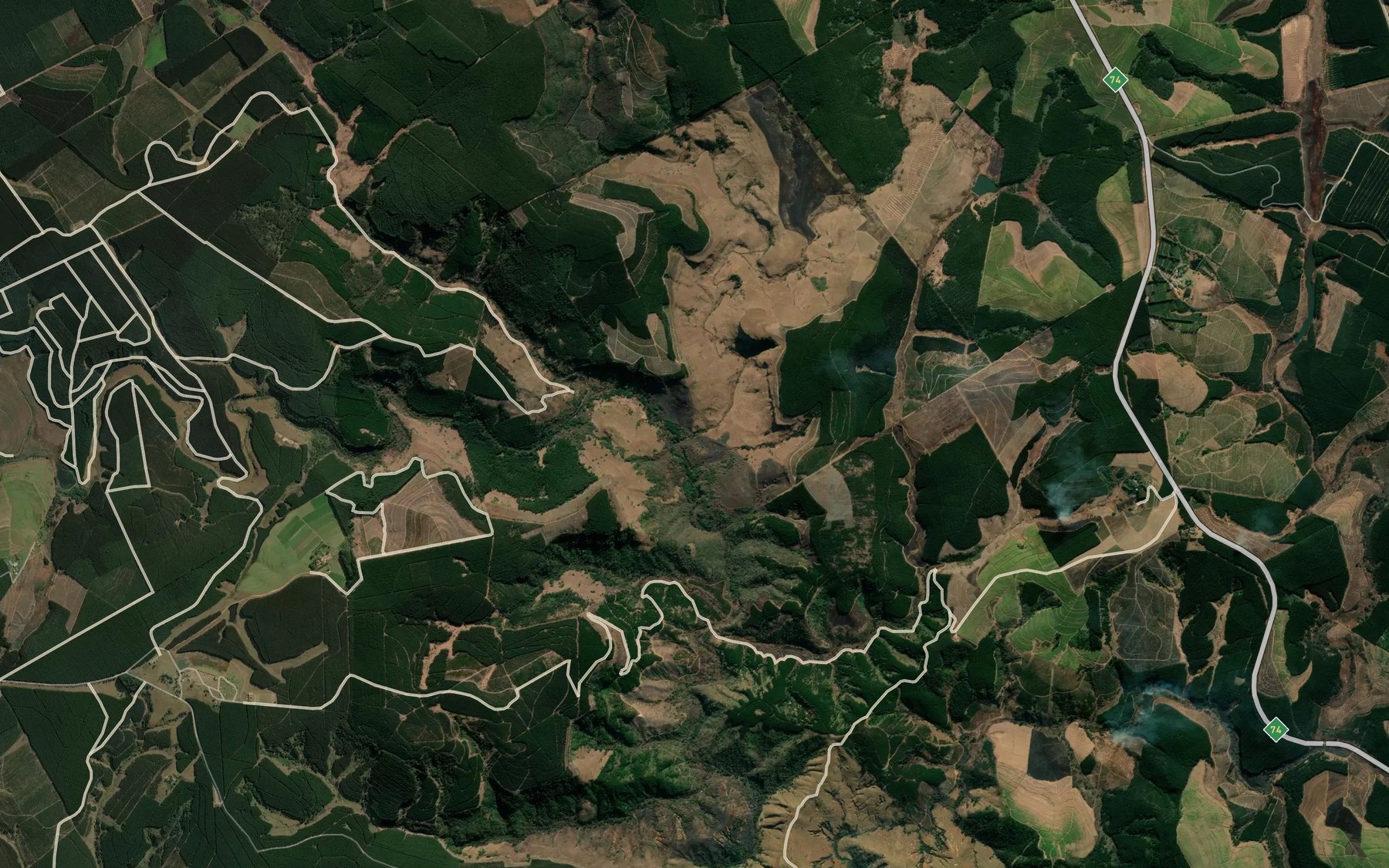 Satellite map of the Potspruit