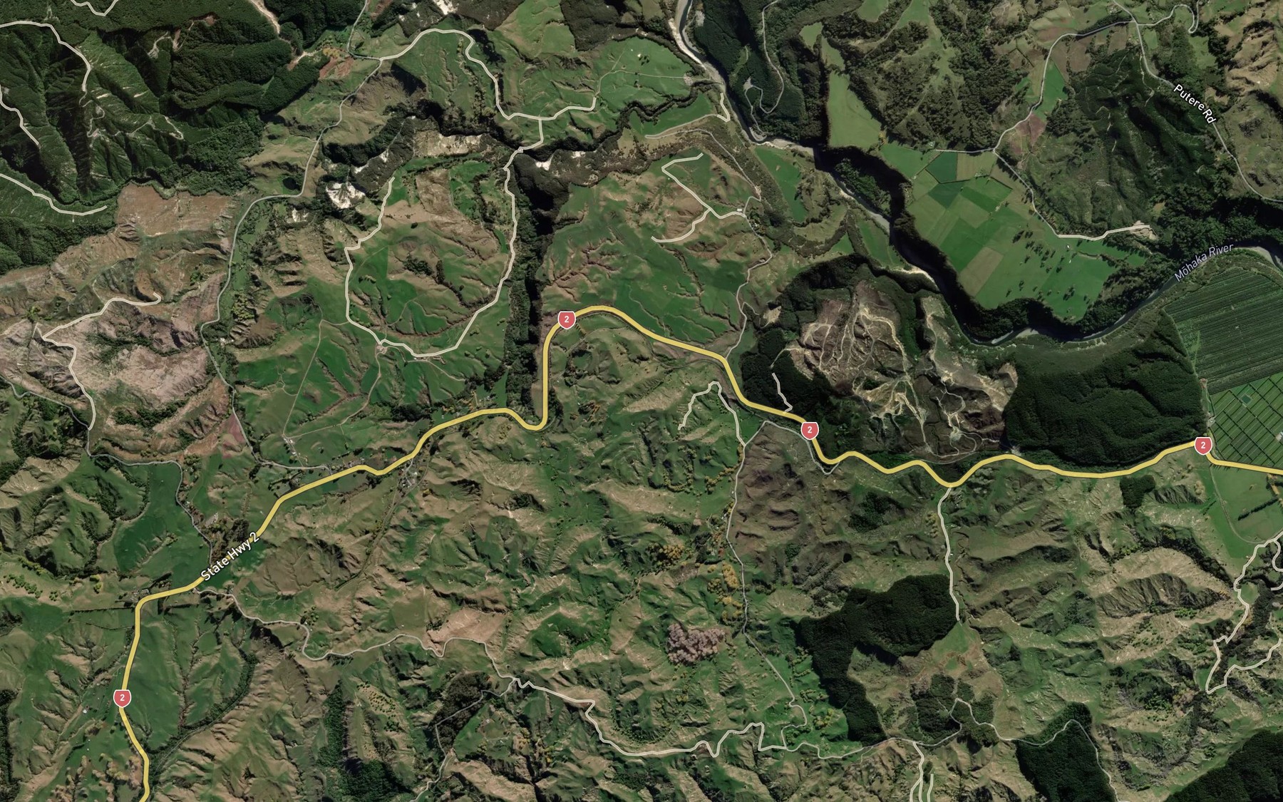 Satellite map of the Kiwi Stream