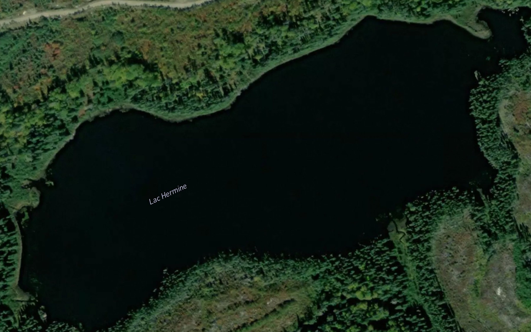 Satellite map of the Lac Hermine