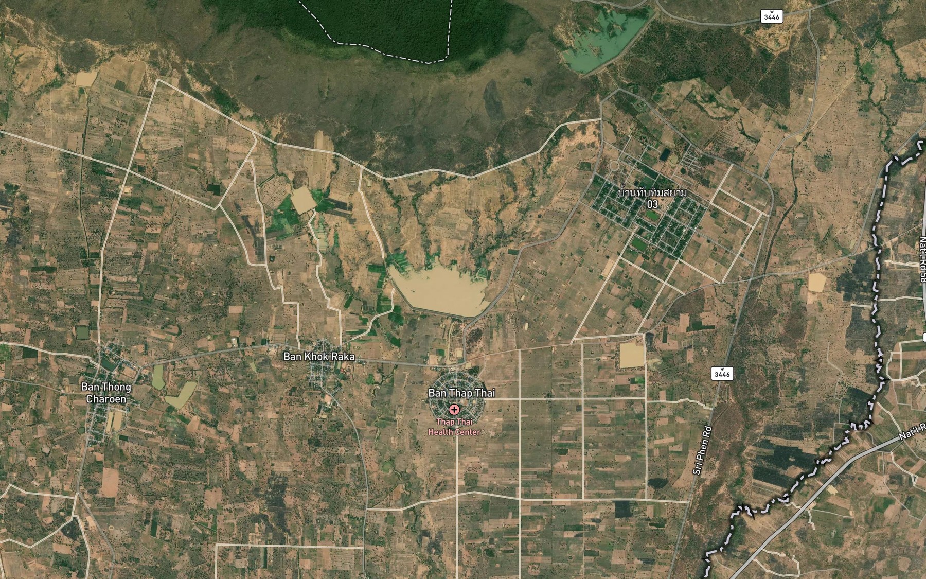 Satellite map of the Ang Kep Nam Khlong Sompoi