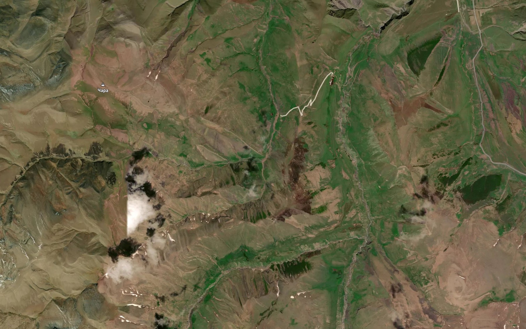 Satellite map of the Chuvkllikhalilnikh