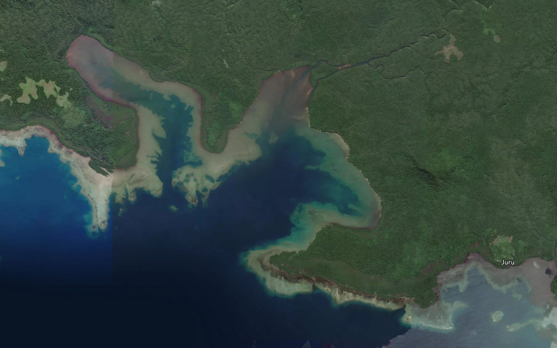 Satellite map of the Liji Liji Bay