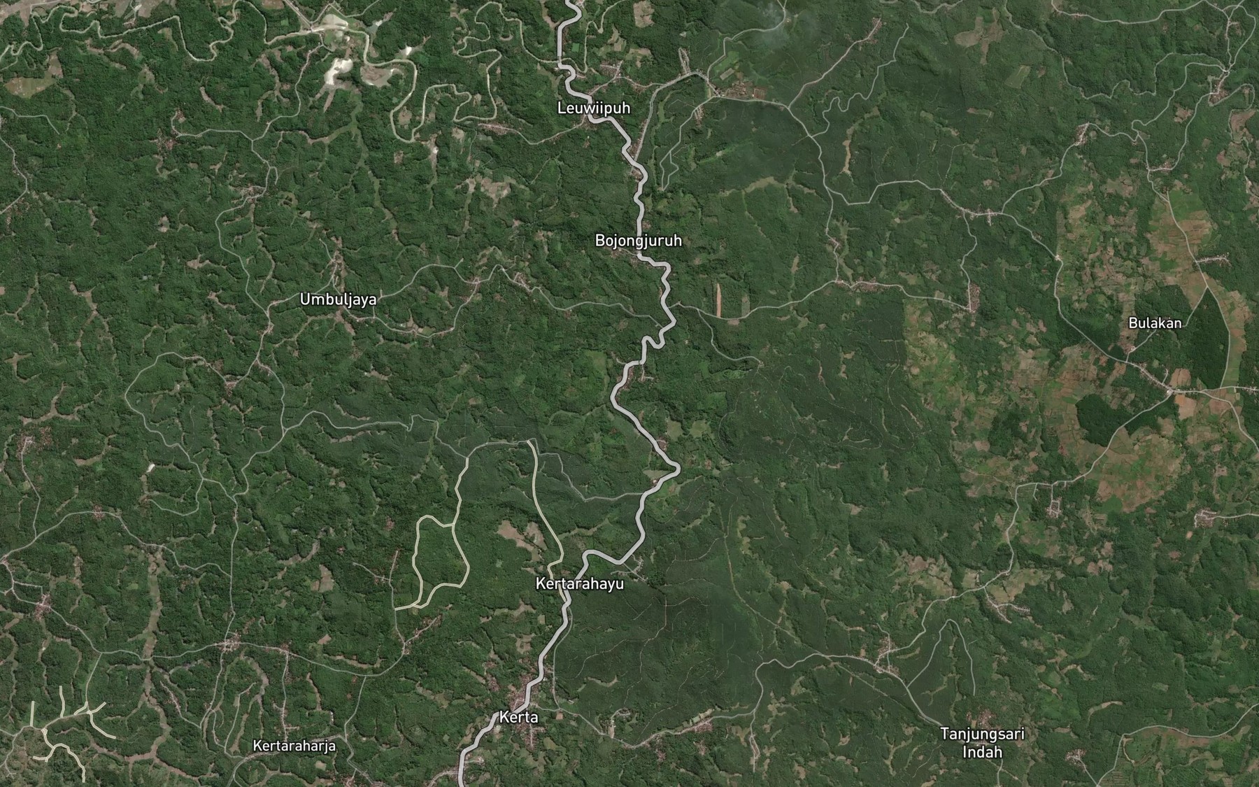 Satellite map of the Ci Bunar