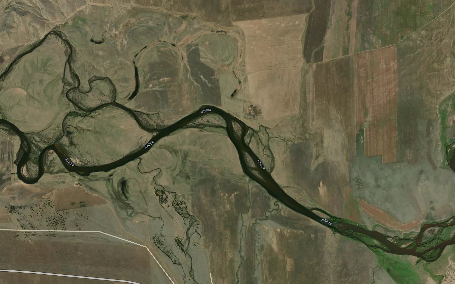 Satellite map of the Khaytsygyr