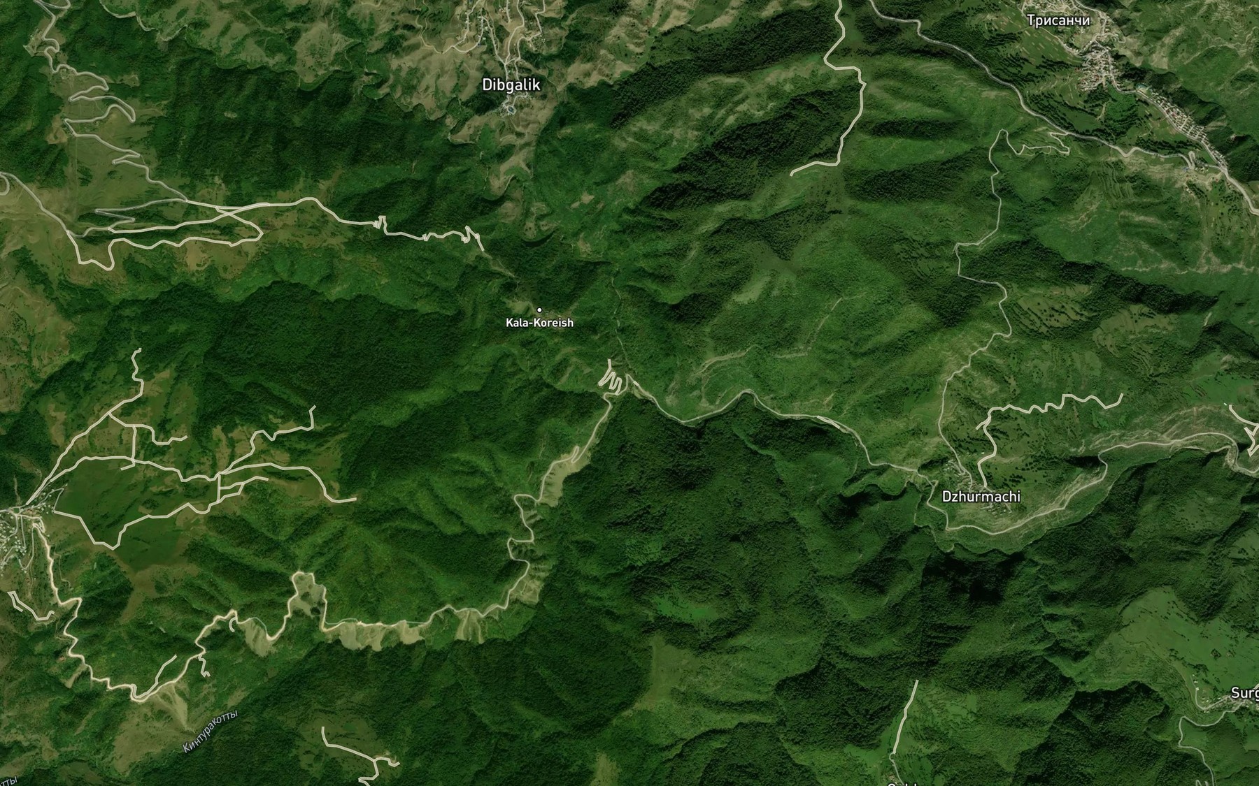 Satellite map of the Kinturakotty