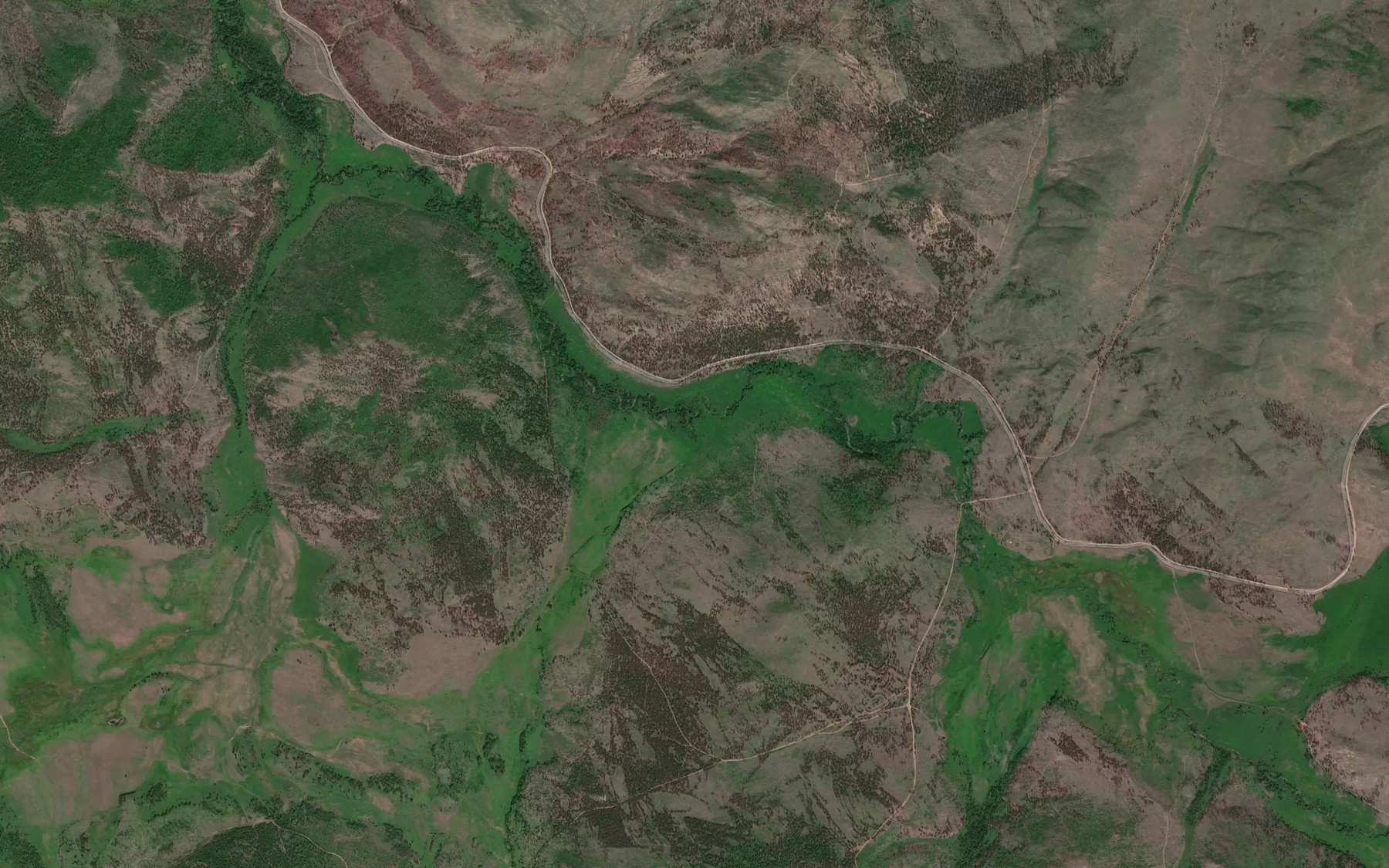Satellite map of the Kholyarta
