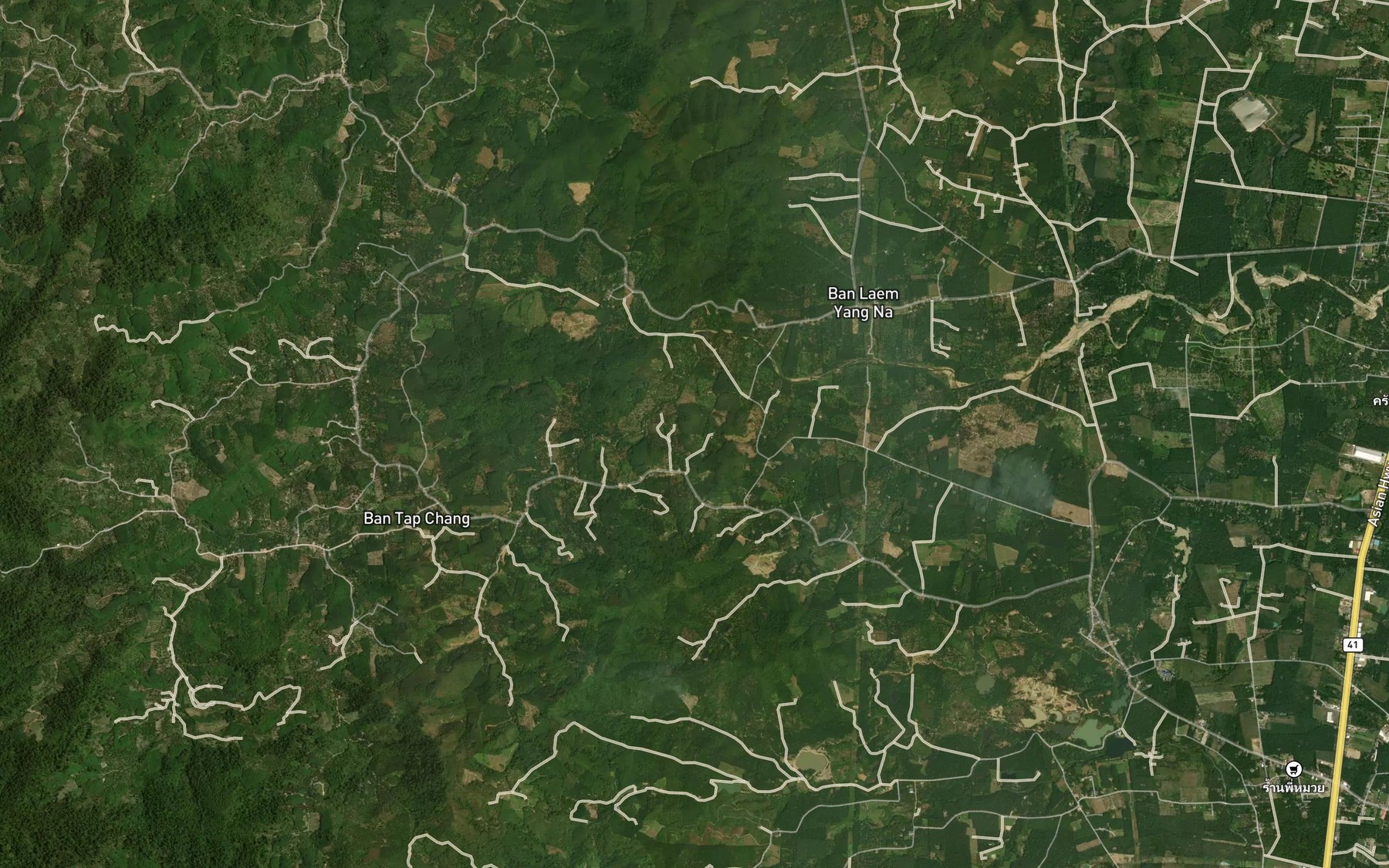 Satellite map of the Huai Dinso