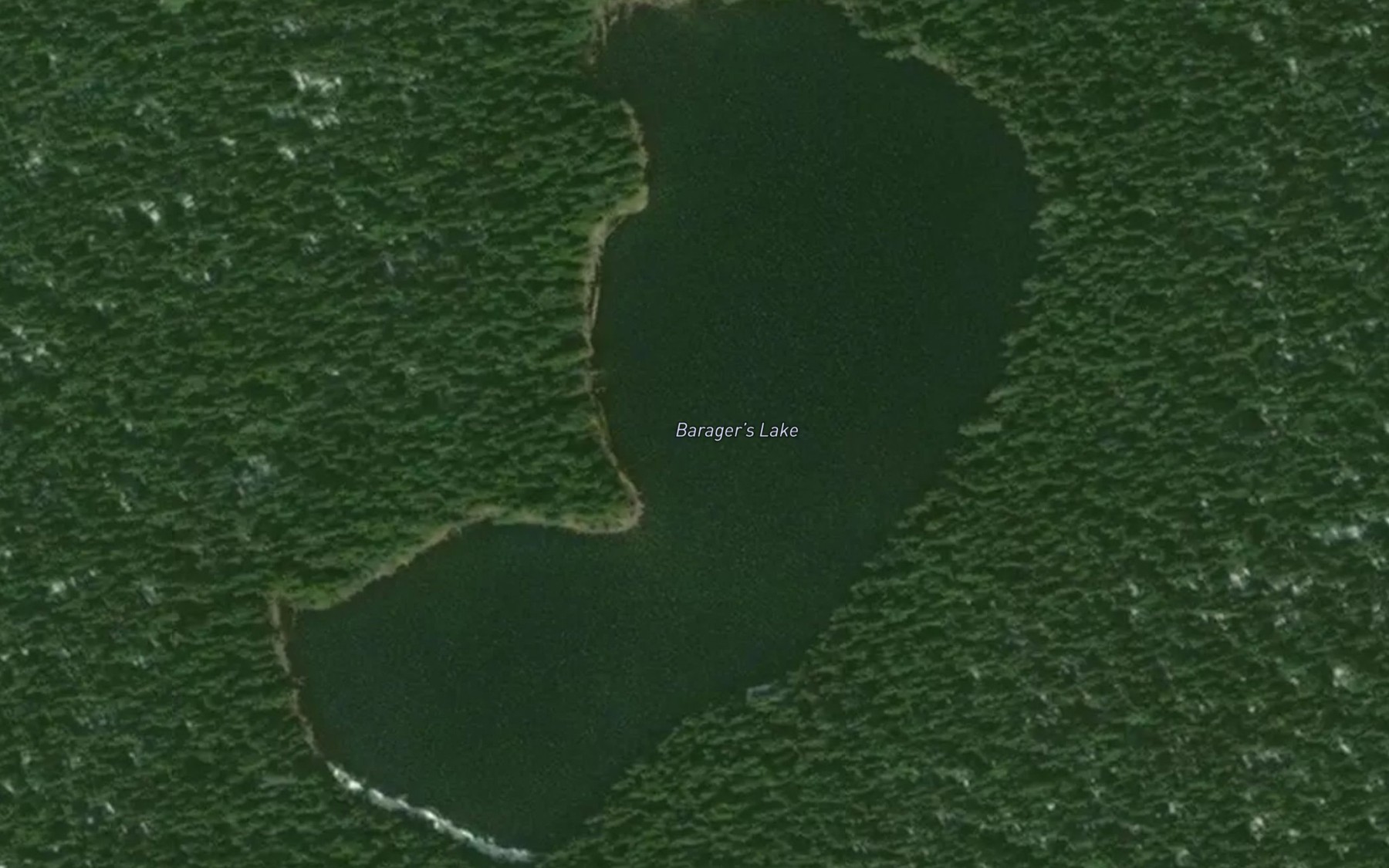 Satellite map of the Barager's Lake
