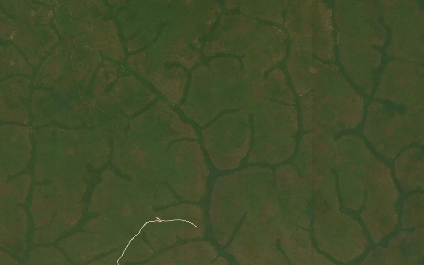Satellite map of the Banaguere