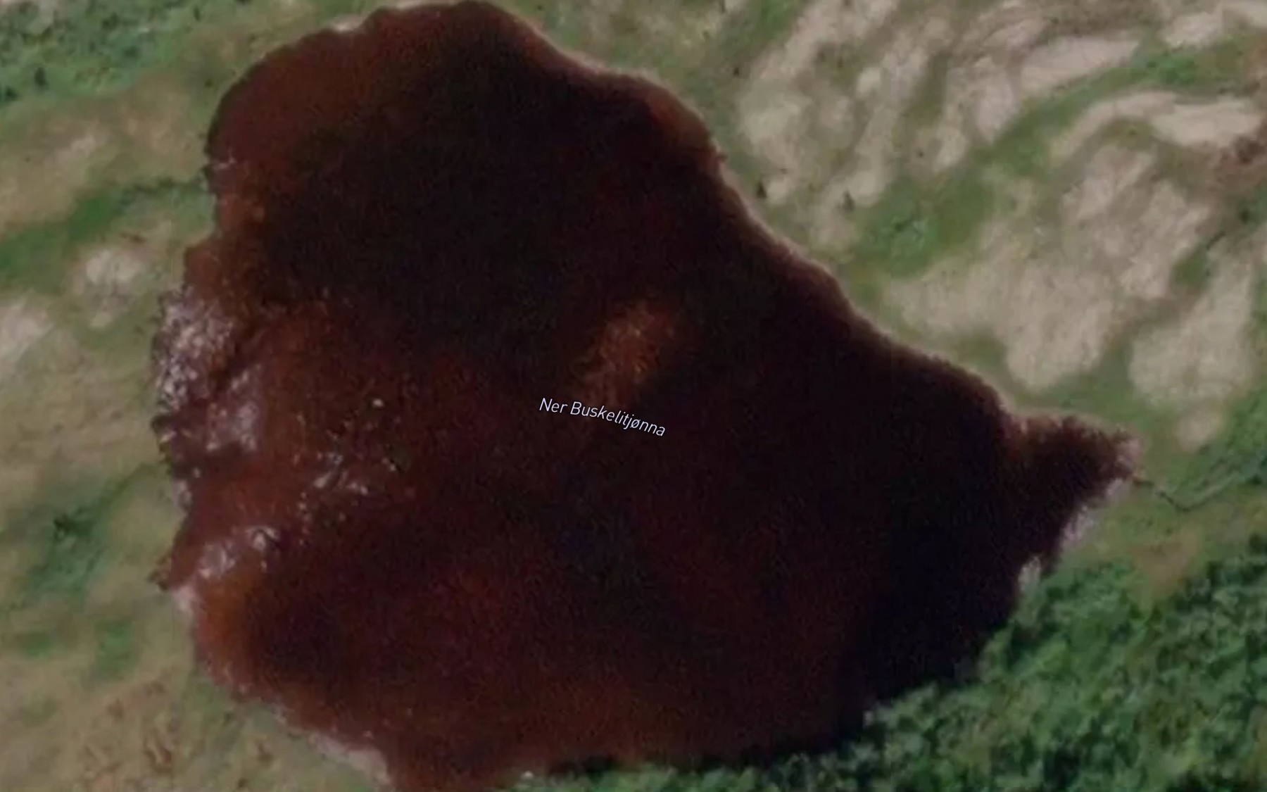 Satellite map of the Ner Buskelitjorna