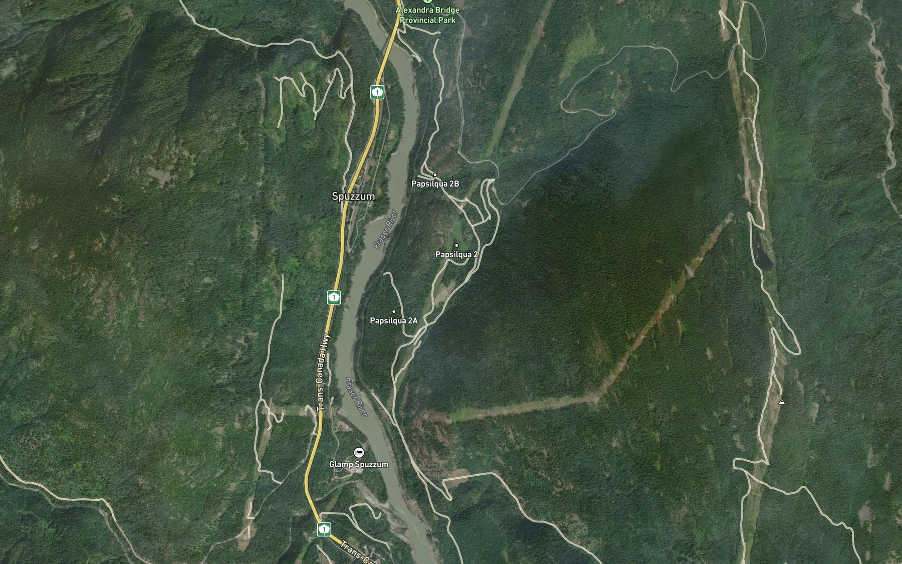 Satellite map of the Gilt Creek