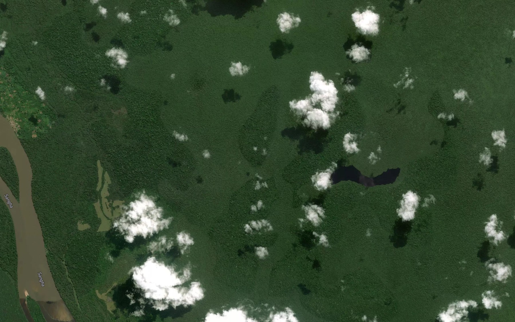 Satellite map of the Bandja
