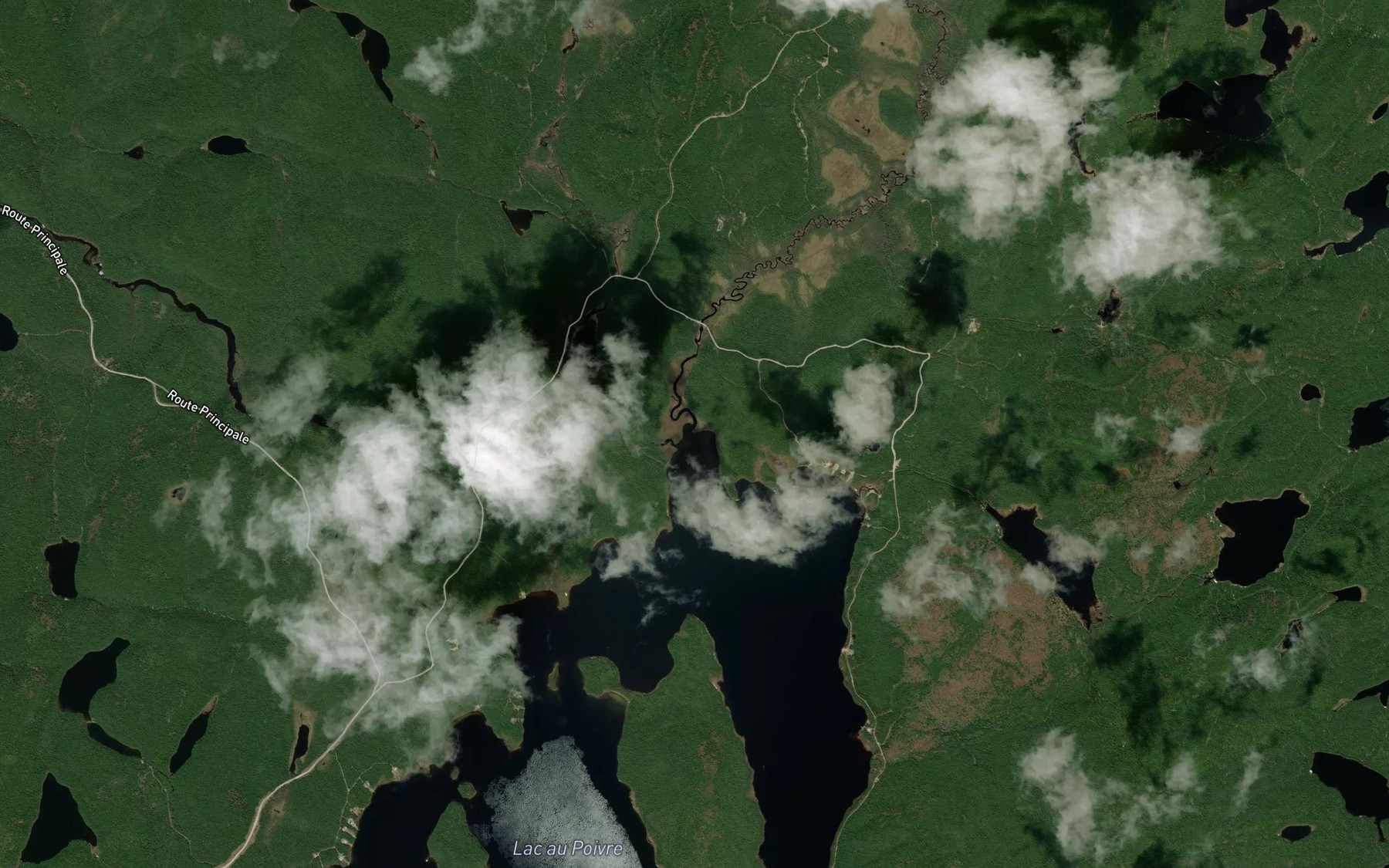 Satellite map of the Ruisseau Savane