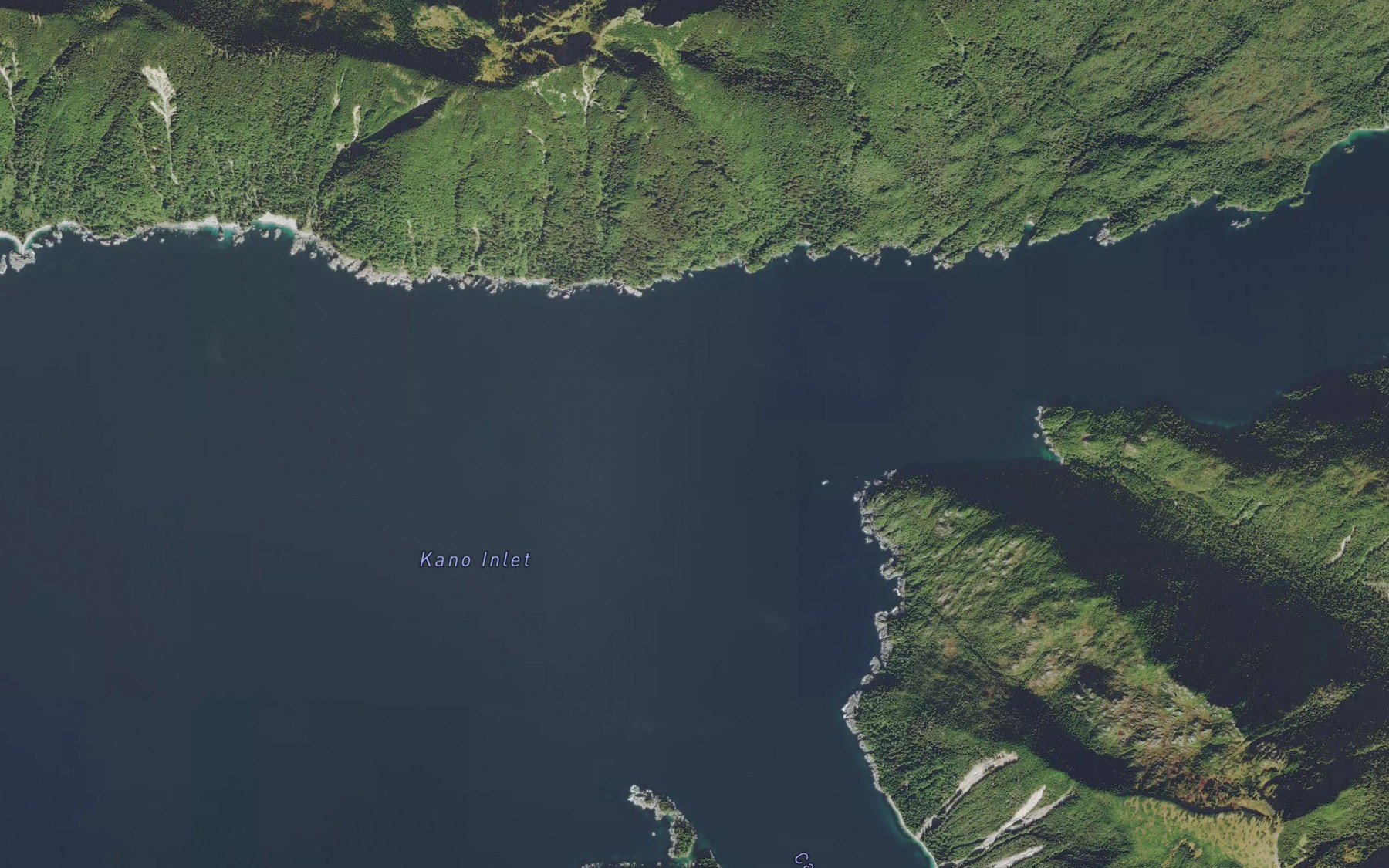 Satellite map of the Kano Inlet