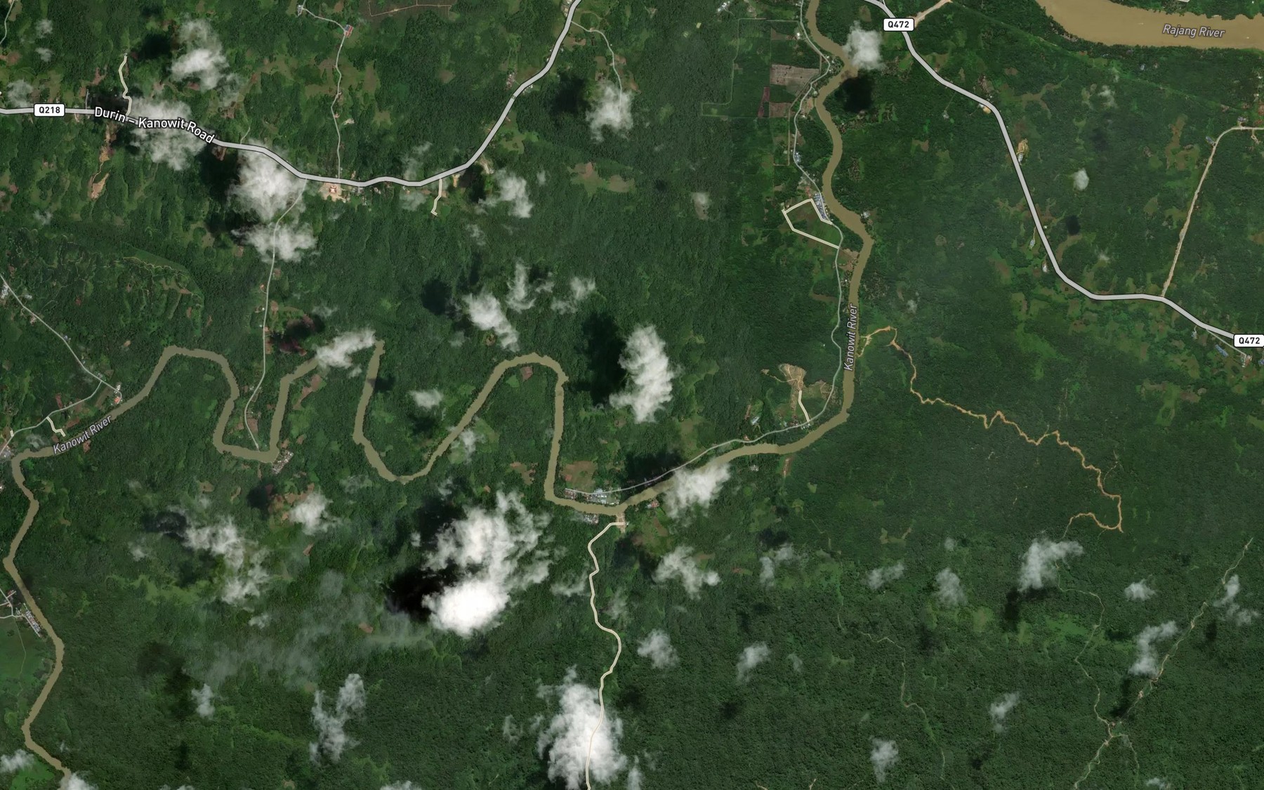 Satellite map of the Sungai Melipis