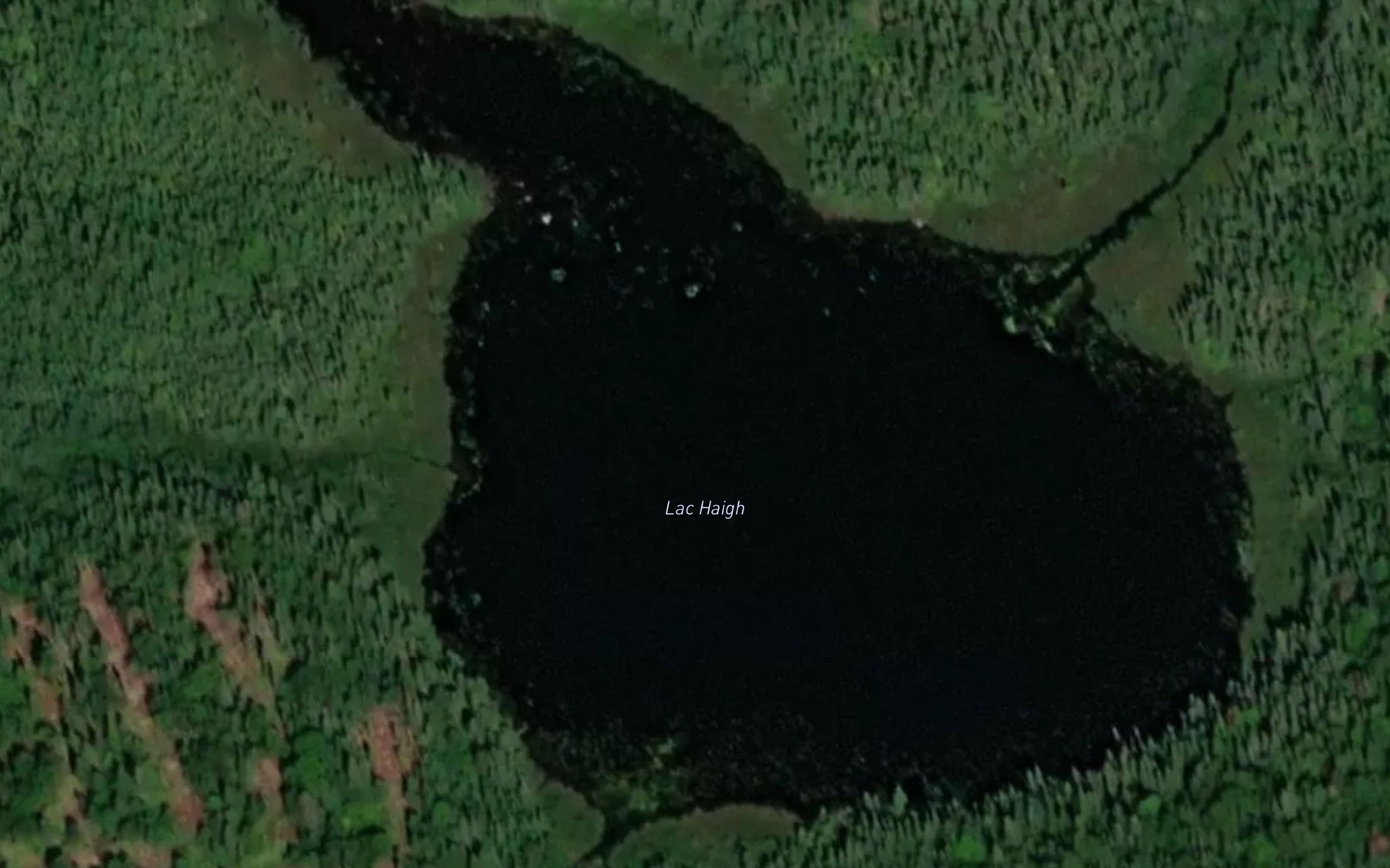Satellite map of the Lac Haigh