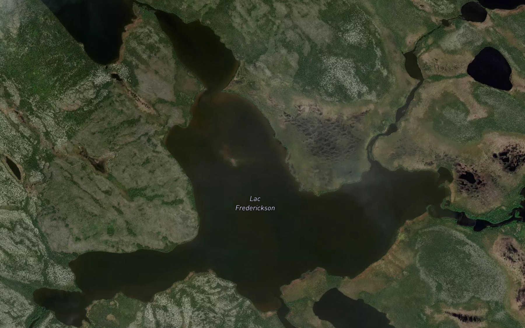 Satellite map of the Lac Frederickson