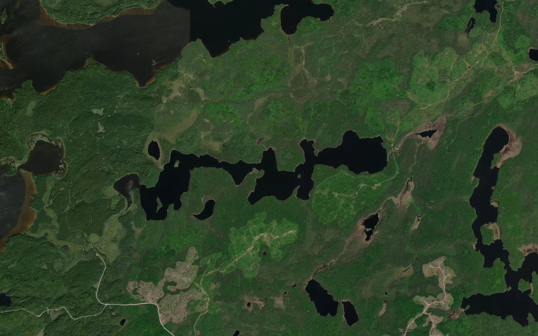 Satellite map of the Relief Lake