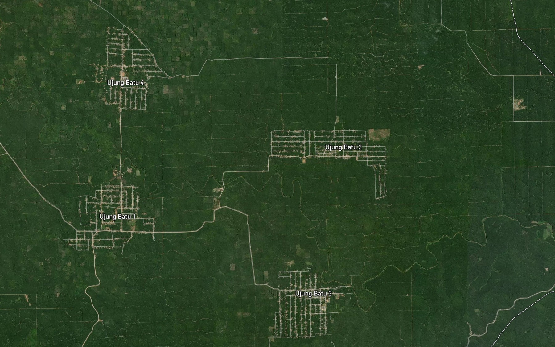 Satellite map of the Sungai Maruh