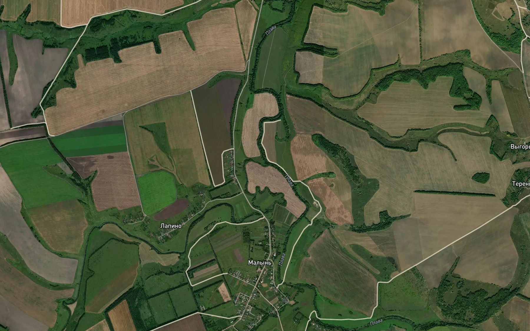 Satellite map of the Kholokhol'nya