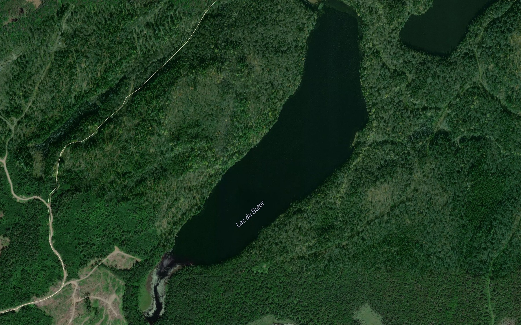 Satellite map of the Lac du Butor
