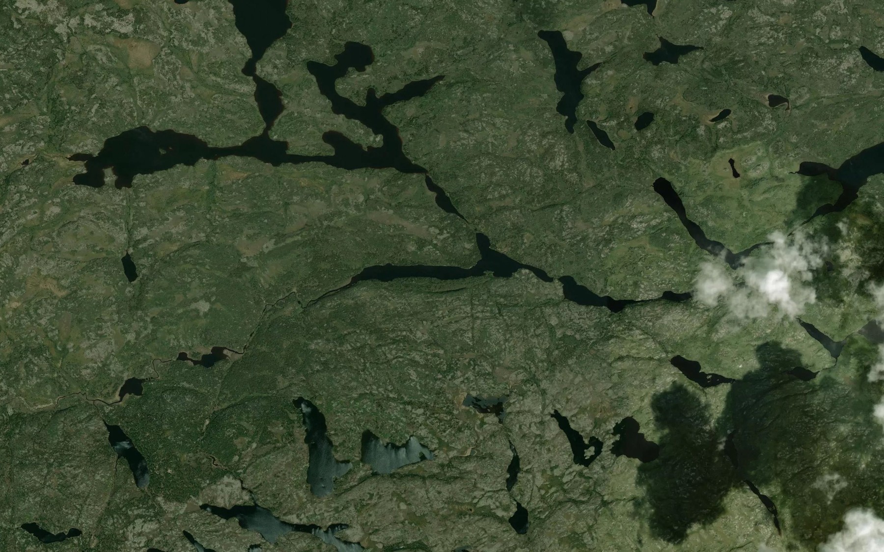 Satellite map of the Lac Anischiwayskasic