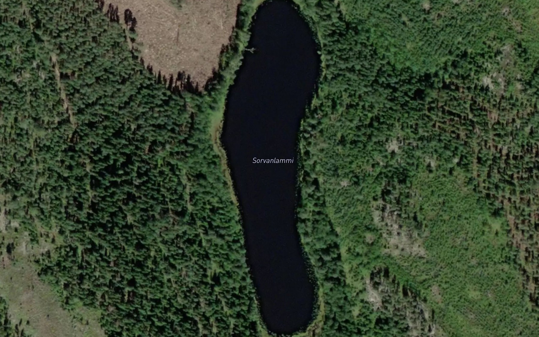 Satellite map of the Sorvanlammi