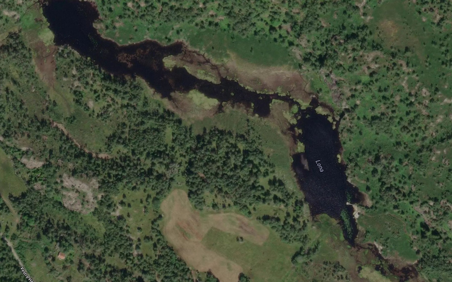 Satellite map of the Lona