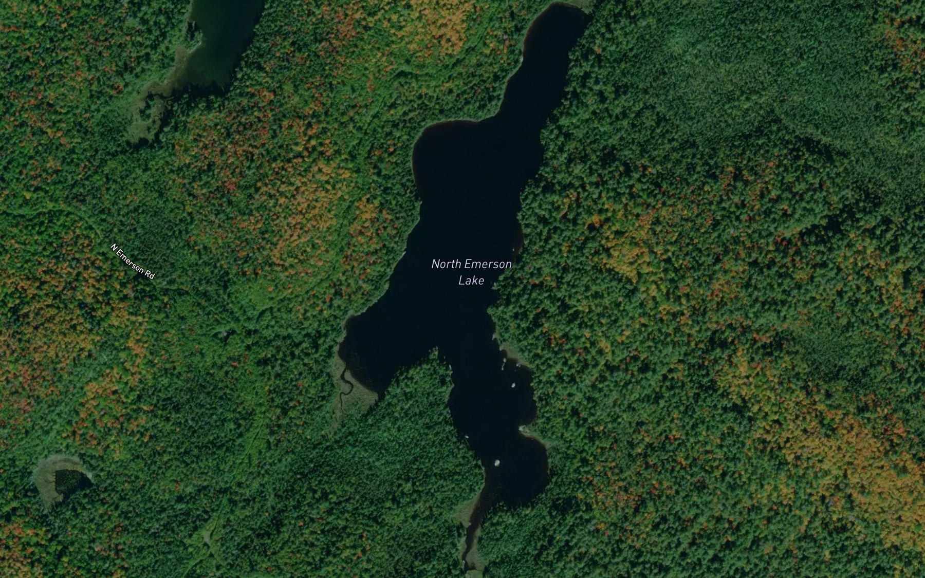 Satellite map of the North Emerson Lake