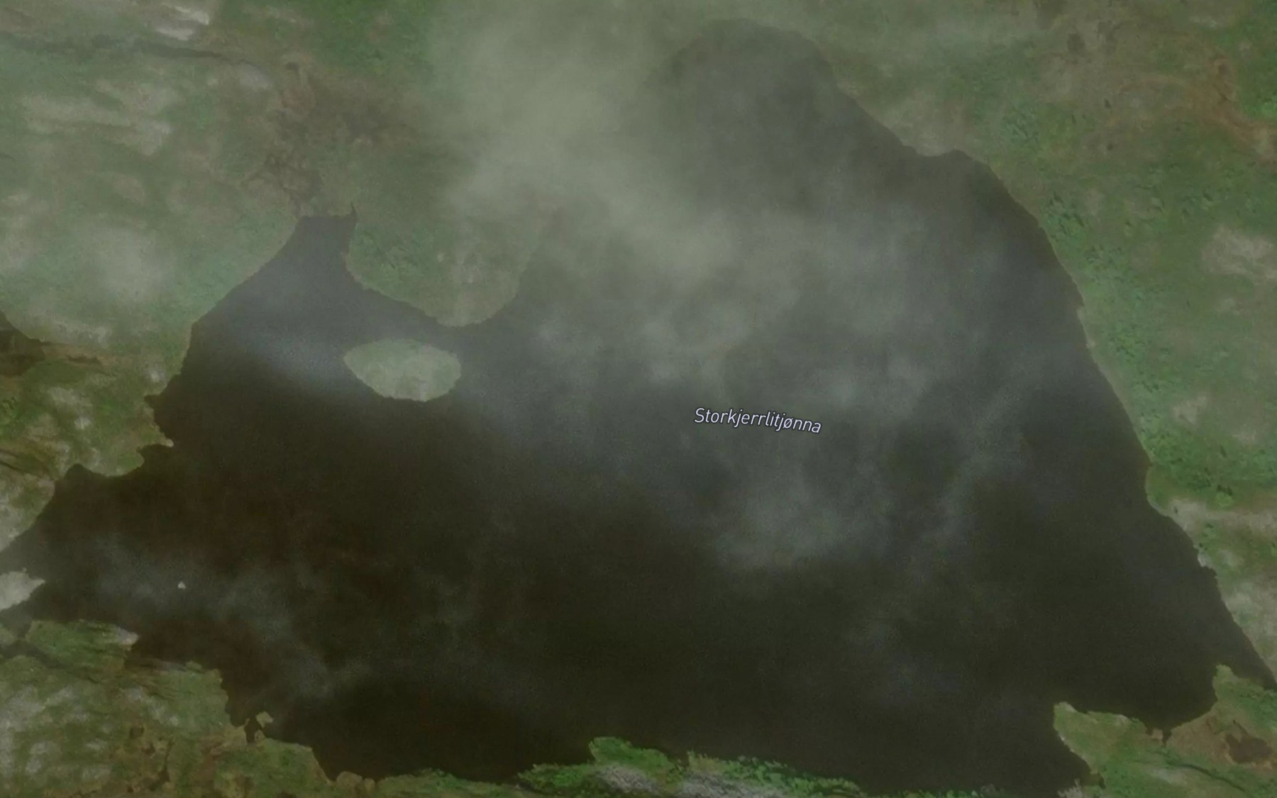 Satellite map of the Storkjerrlitjonna