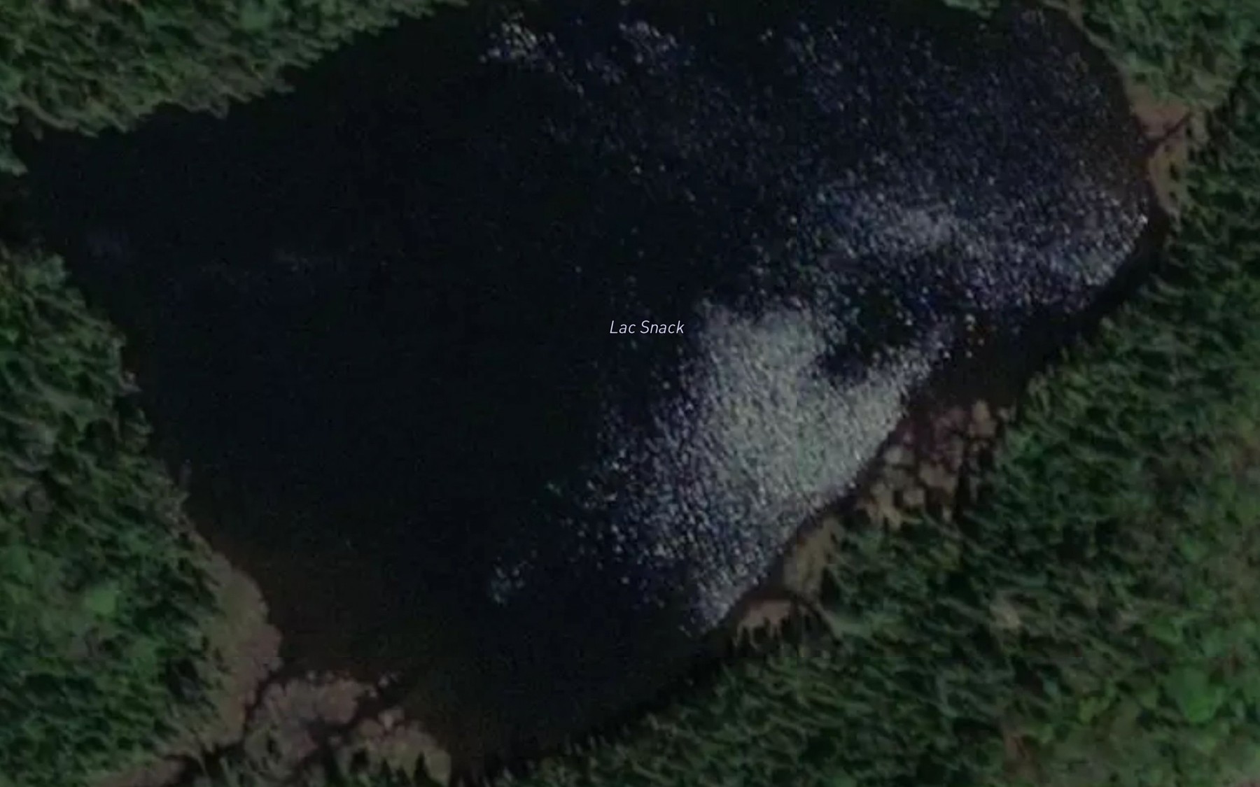 Satellite map of the Lac Snack