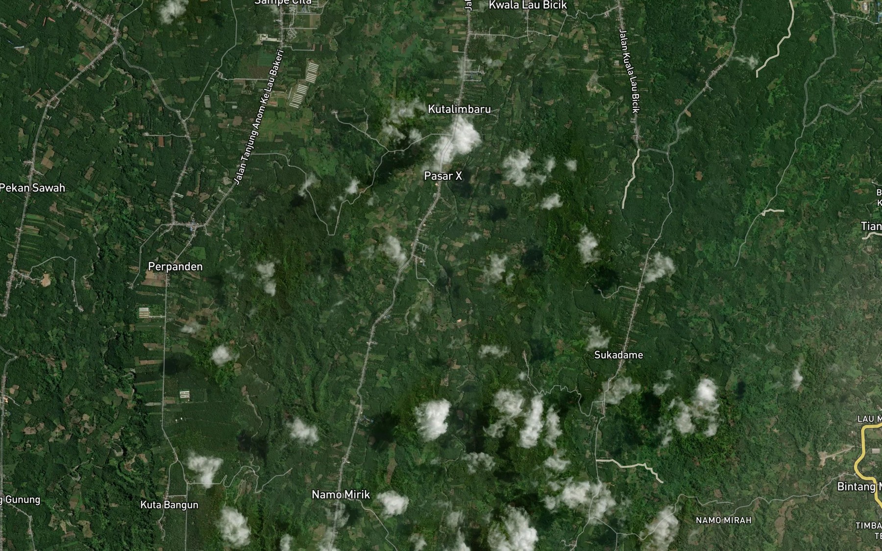 Satellite map of the Lau Klumat