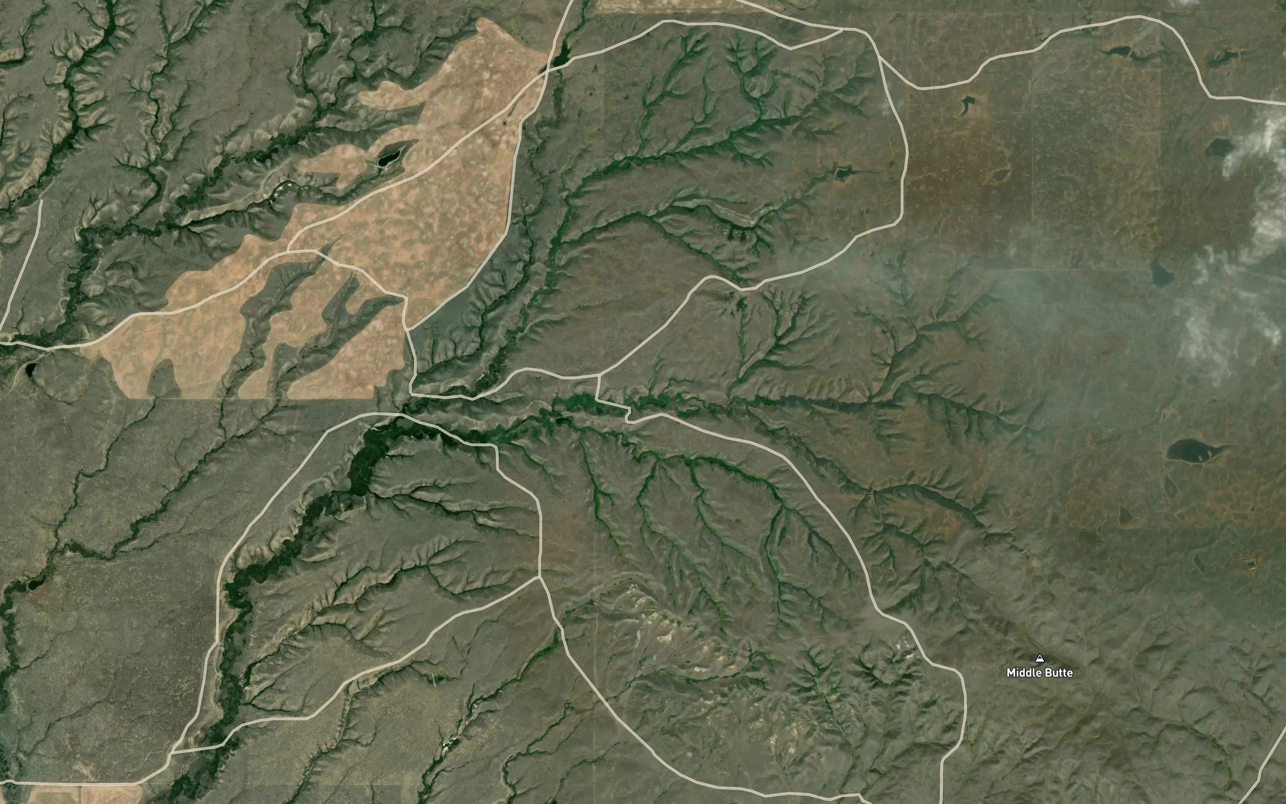 Satellite map of the Laporte Spring