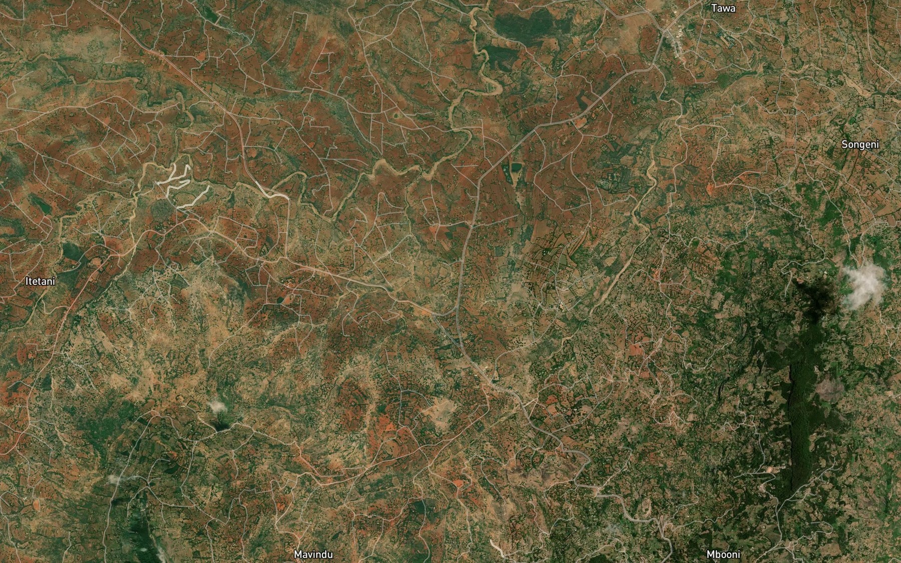 Satellite map of the Mithini
