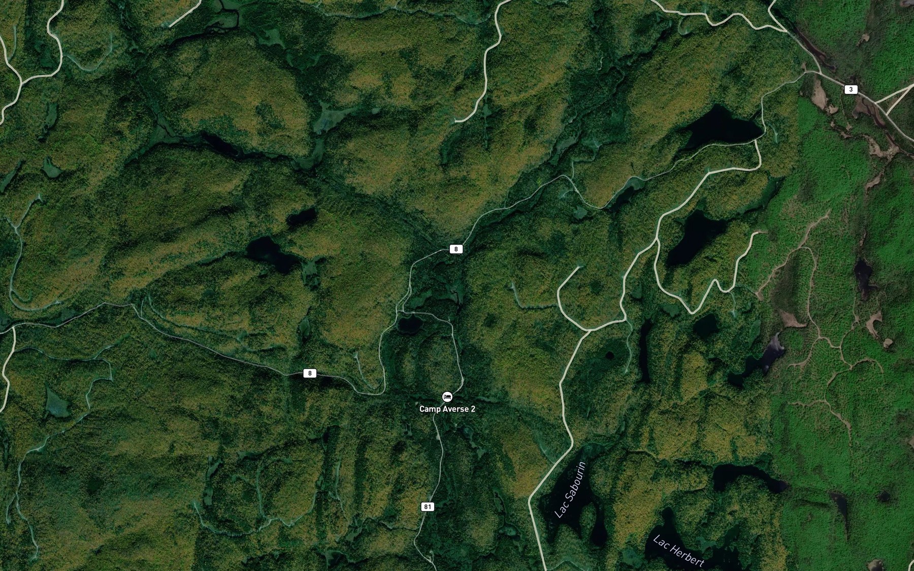 Satellite map of the Ruisseau Girard
