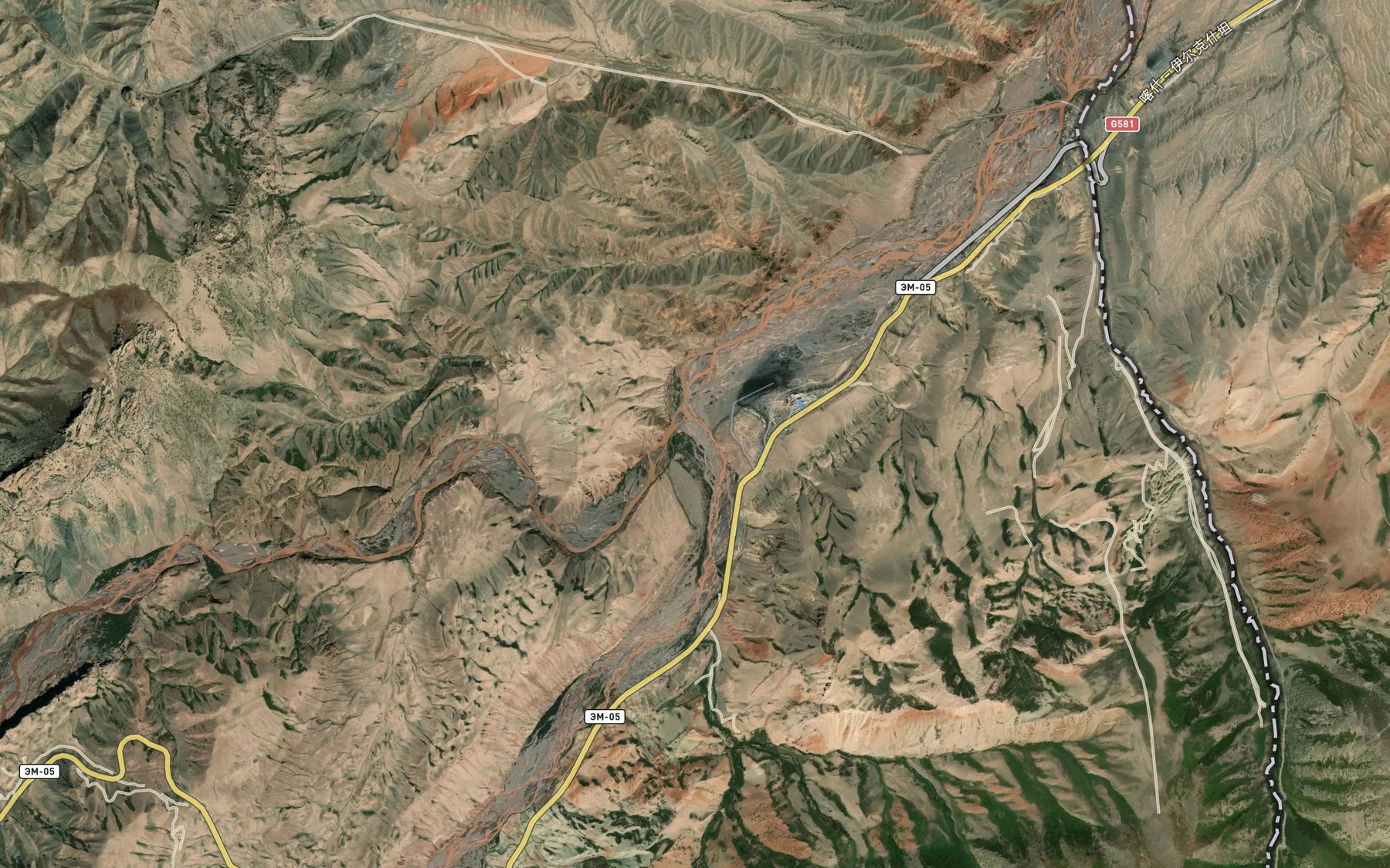 Satellite map of the Nura