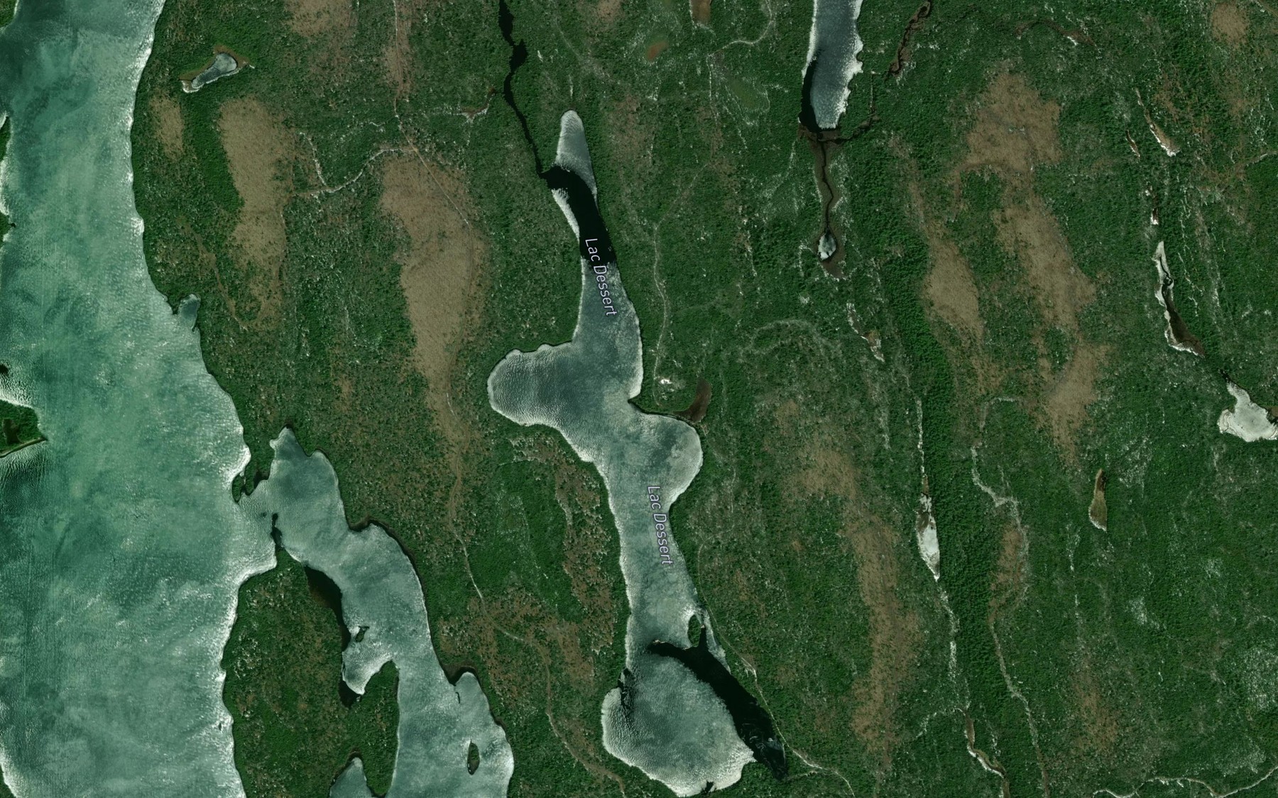 Satellite map of the LacDessert