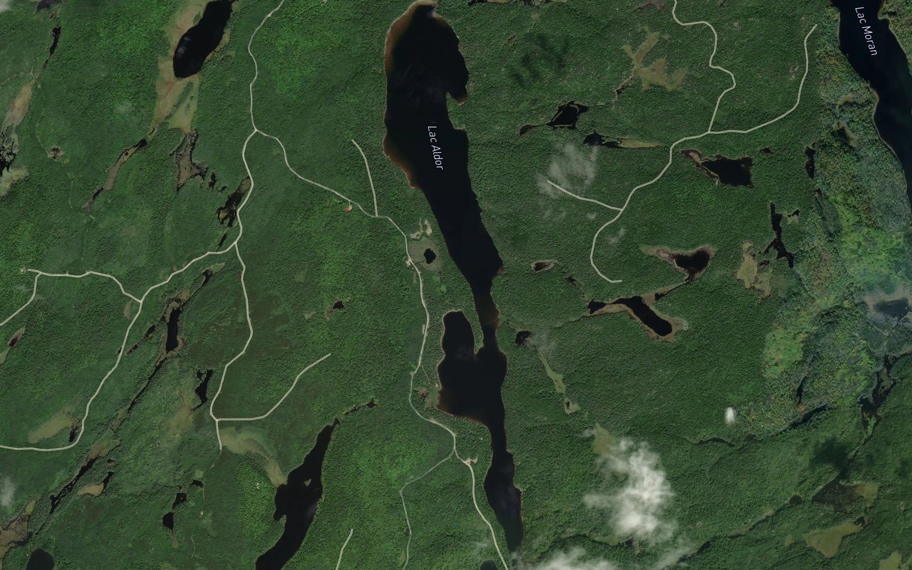 Satellite map of the Lac Aldor