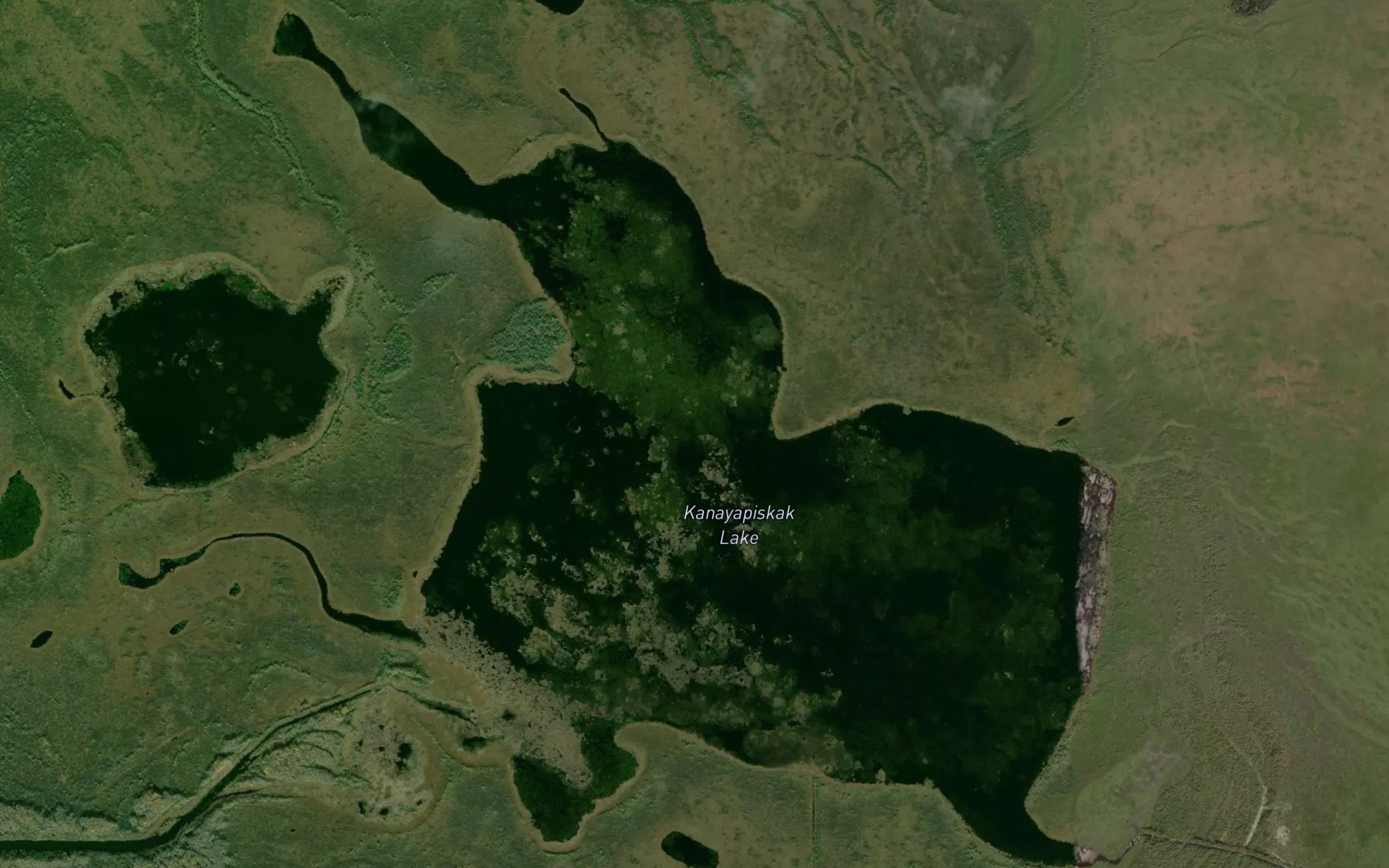 Satellite map of the Kanayapiskak Lake