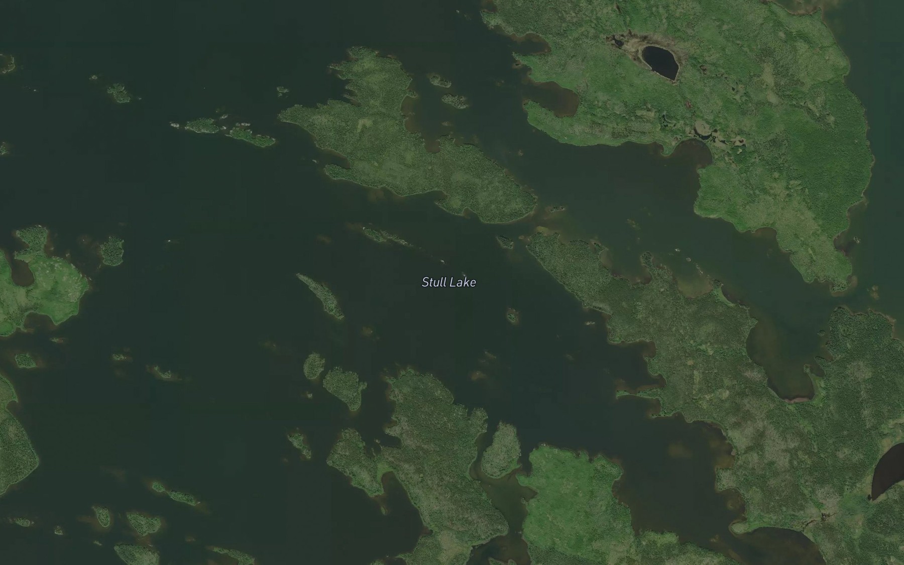 Satellite map of the Stull Lake