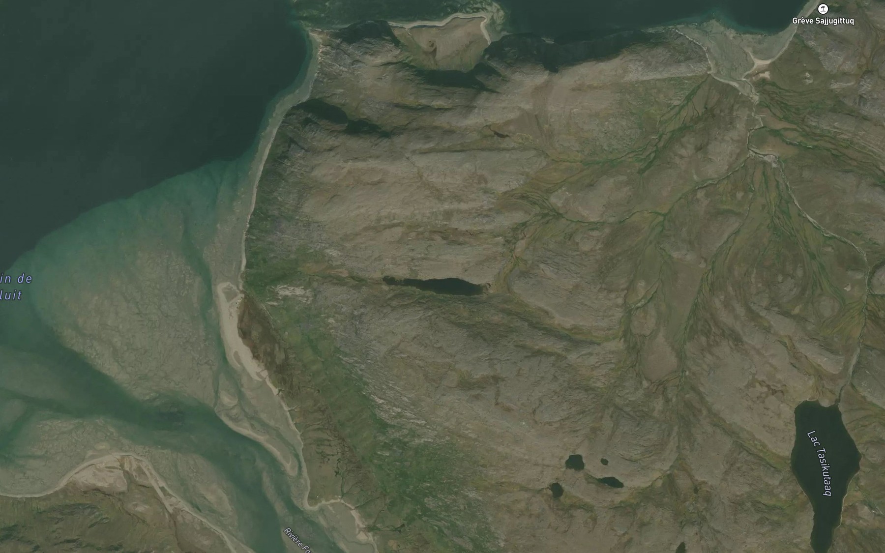 Satellite map of the Lac Tasikutaaruluk